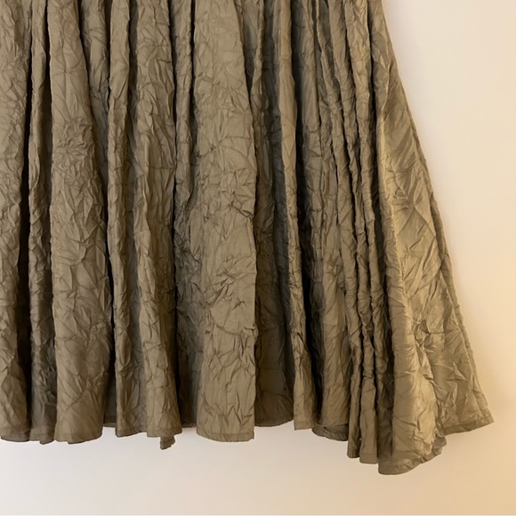 Charles Nolan Pleated Silk Midi Skirt - Picture 4 of 9